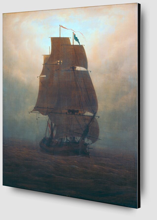 Sailboat in the Fog - Caspar David Friedrich from Fine Art Zoom Alu Dibond Image