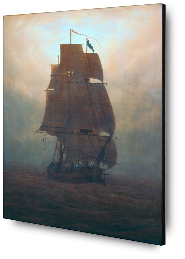 Sailboat in the Fog - Caspar David Friedrich from Fine Art, Prodi Art, Sun, night, fog, sailing ship, sea, boat, Caspar David Friedrich, Friedrich
