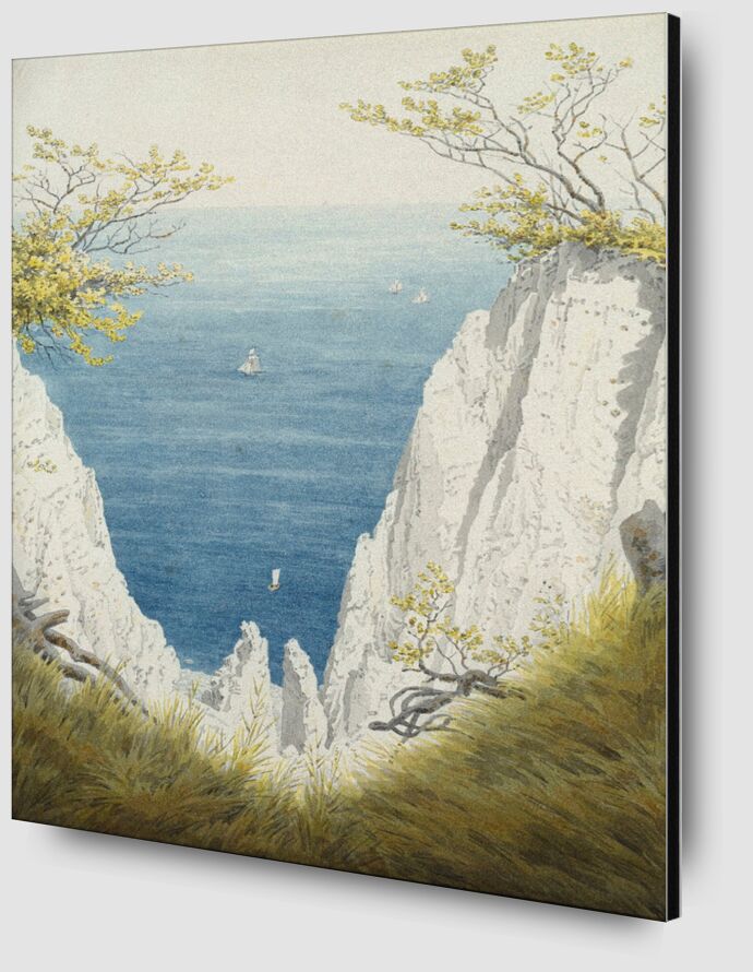 Chalk Cliff in Ruegen - Caspar David Friedrich from Fine Art Zoom Alu Dibond Image