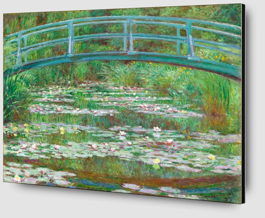 The Japanese Footbridge - Claude Monet from Fine Art Zoom Alu Dibond Image