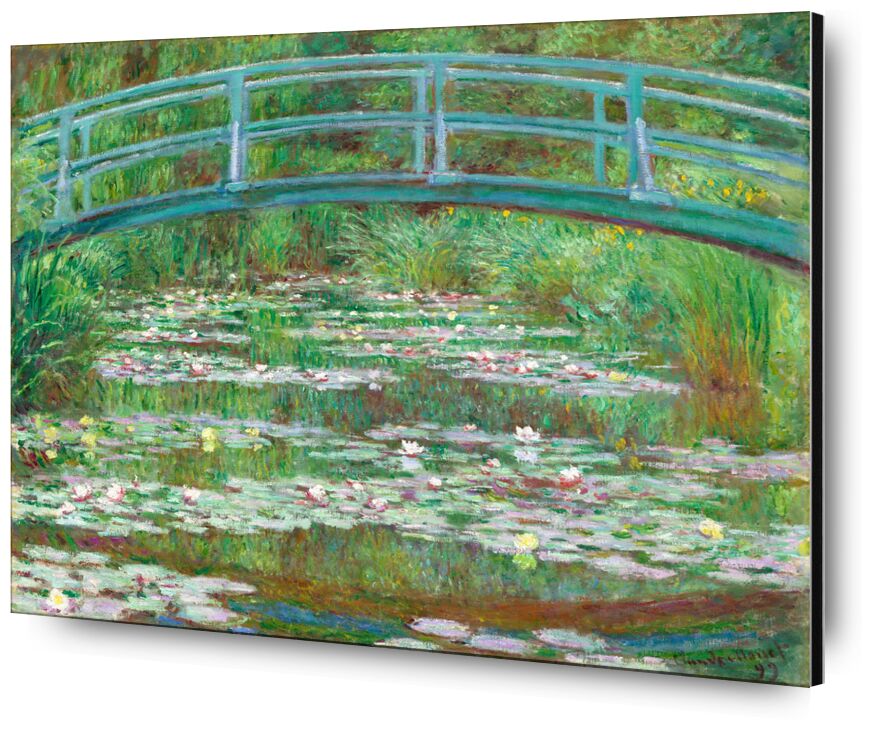 The Japanese Footbridge desde Bellas artes, Prodi Art, estanque, lago, Puente, pont, Japón, CLAUDE MONET, monet, lirio de agua