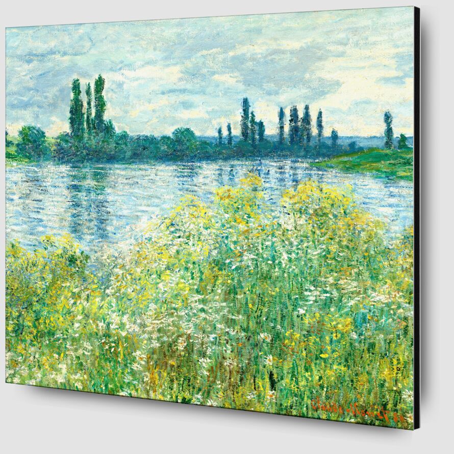 Rives de la Seine, Vetheuil - Square - Claude Monet from Fine Art Zoom Alu Dibond Image