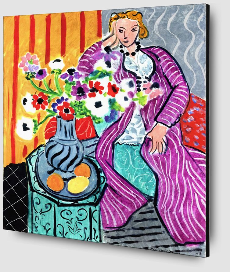 Purple Robe and Anemones - Matisse from Fine Art Zoom Alu Dibond Image