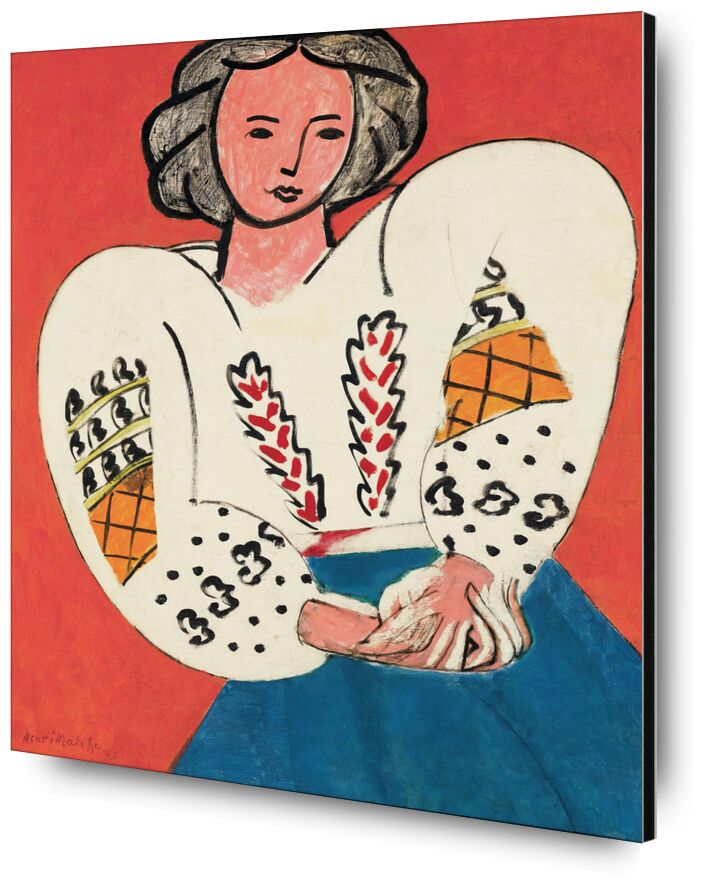 La Blouse Roumaine - Matisse from Fine Art, Prodi Art, blue, dress, woman, drawing, Henri Matisse, Matisse