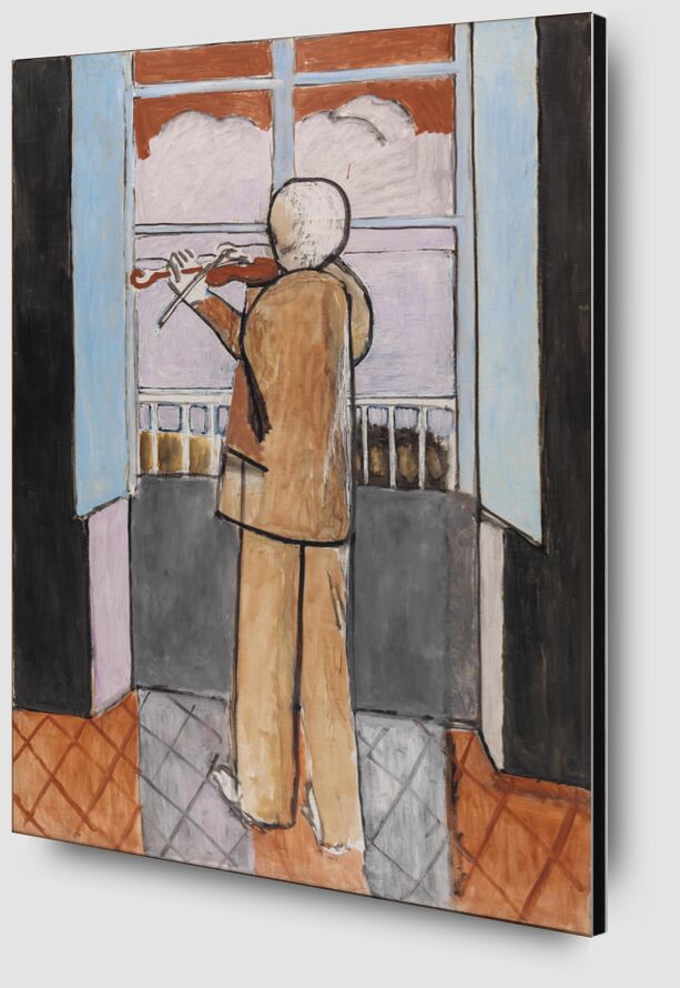 The Violinist at the Window - Matisse from Fine Art Zoom Alu Dibond Image