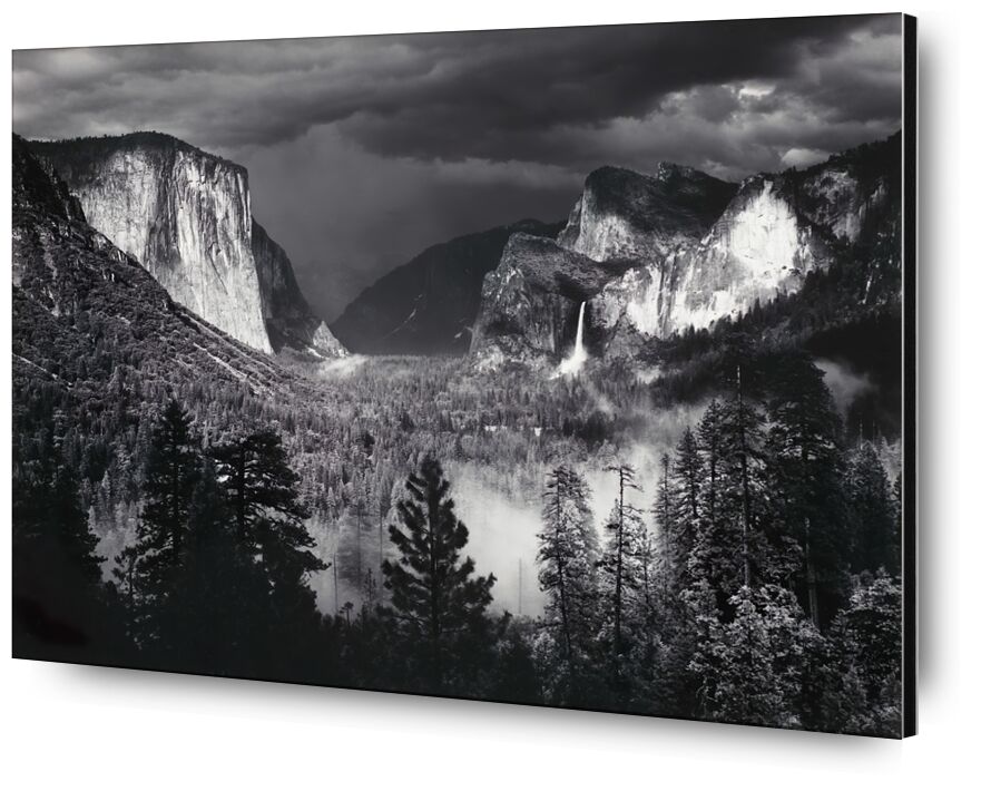 Thunderstorm, Yosemite Valley desde Bellas artes, Prodi Art, Yosemtie, blanco y negro, montañas, Valle, tormenta, ANSEL ADAMS, adams