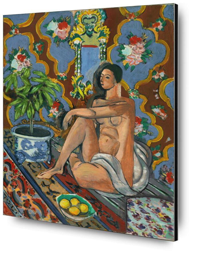 Decorative Figure on Ornamental Background - Matisse from Fine Art, Prodi Art, woman, Henri Matisse, Matisse, flowers, Asia, nude