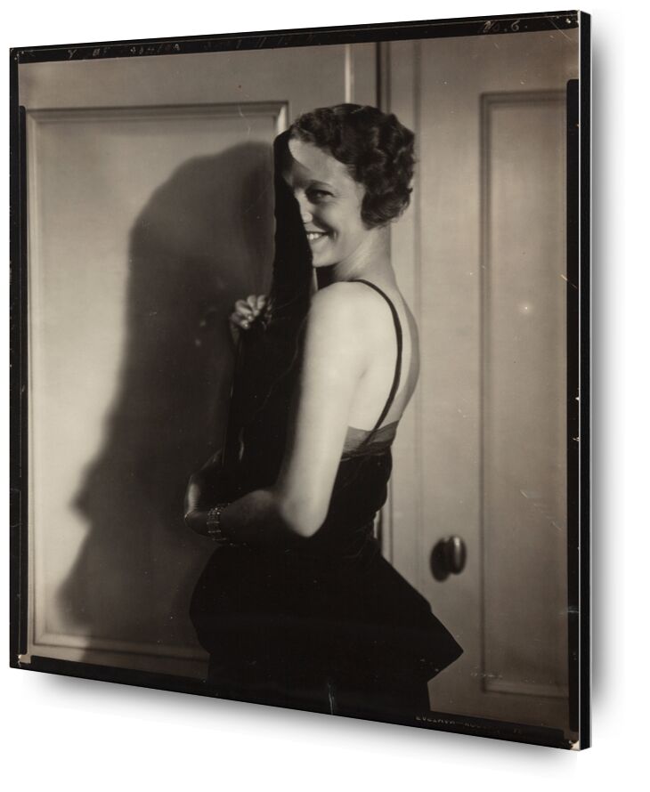 Gertrude Lawrence, 1929. Gelatin Silver desde Bellas artes, Prodi Art, blanco y negro, Steichen, Edward Steichen, retrato, mujer, sonreír