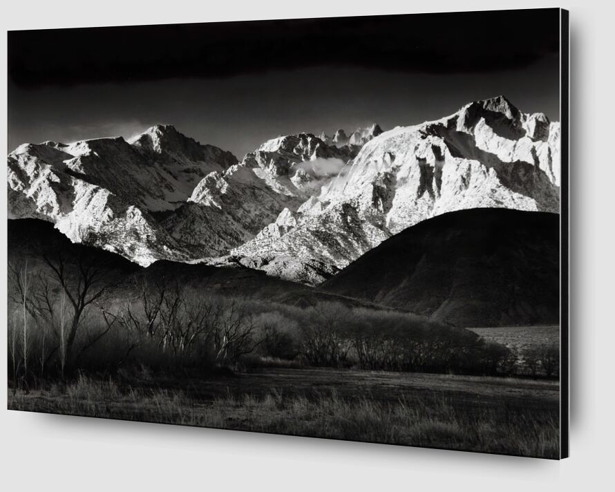 Sierra Nevada, Winter, from the Owen Valley, California, circa 1944 desde Bellas artes Zoom Alu Dibond Image
