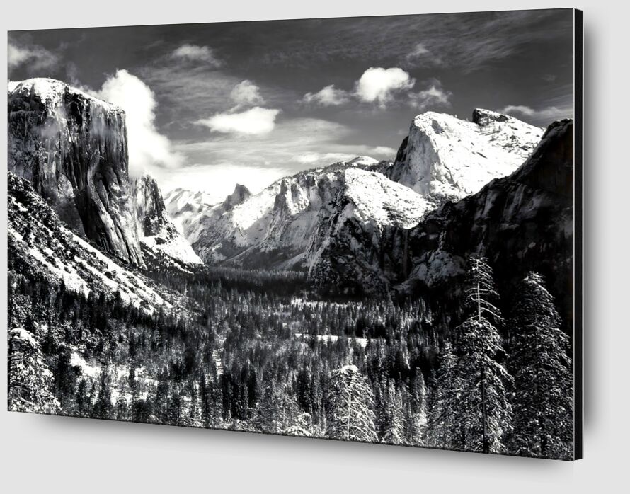 Yosemite Valley from Inspiration Point, Winter desde Bellas artes Zoom Alu Dibond Image