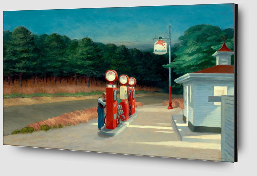 Gas - Edward Hopper from Fine Art Zoom Alu Dibond Image