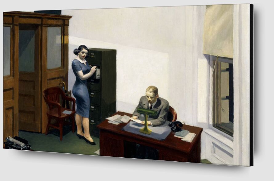 Office at Night - Edward Hopper from Fine Art Zoom Alu Dibond Image
