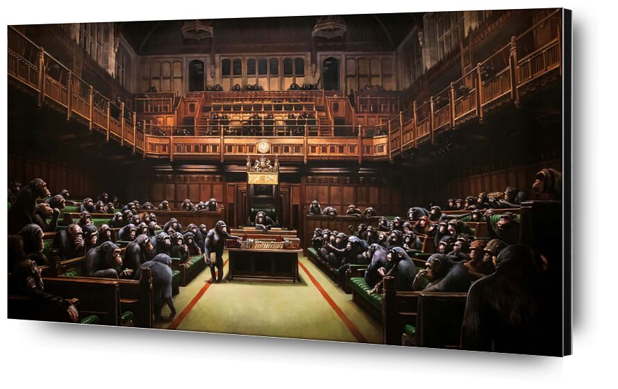 Devolved Parliament desde Bellas artes, Prodi Art, Banksy, Política, parlamento, monos, Inglaterra, diputados