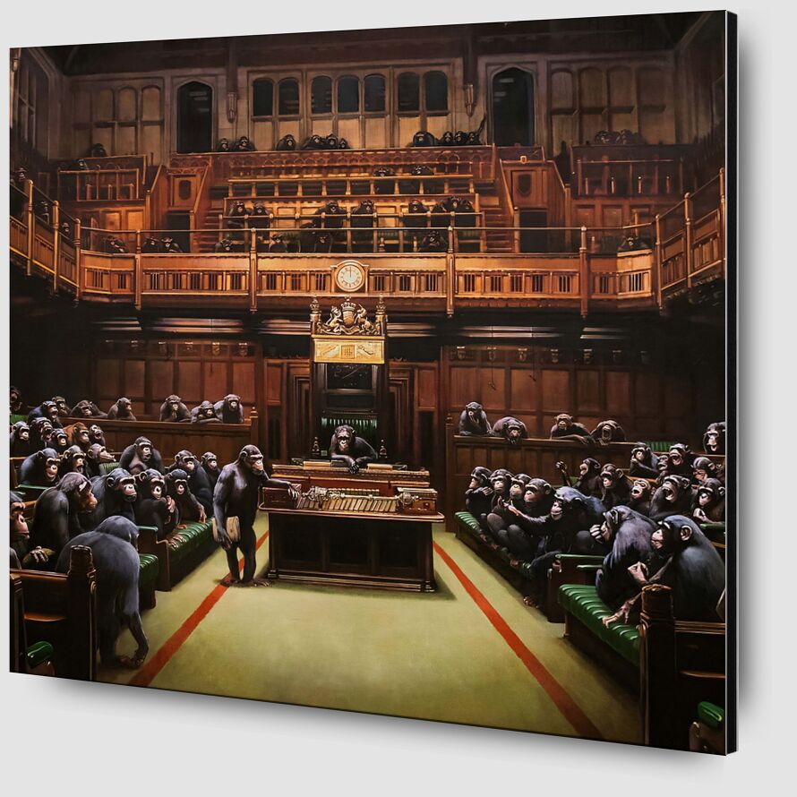 Devolved Parliament, square version von Bildende Kunst Zoom Alu Dibond Image
