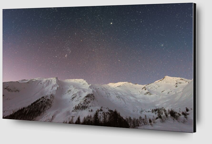 Les étoiles sous la montagne de Pierre Gaultier Zoom Alu Dibond Image