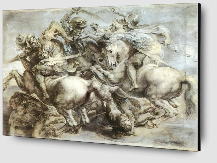 La Batalla de Anghiari, copia de Peter Paul Rubens desde Bellas artes Zoom Alu Dibond Image