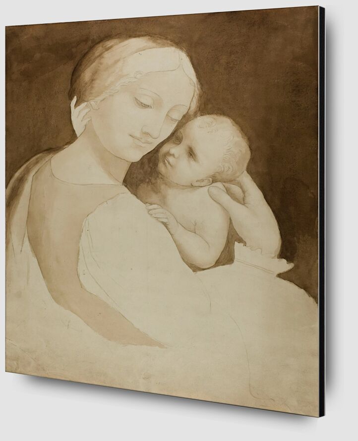 Virgen con el Niño (anverso) y Fragmento de Torso de Mujer desde Bellas artes Zoom Alu Dibond Image