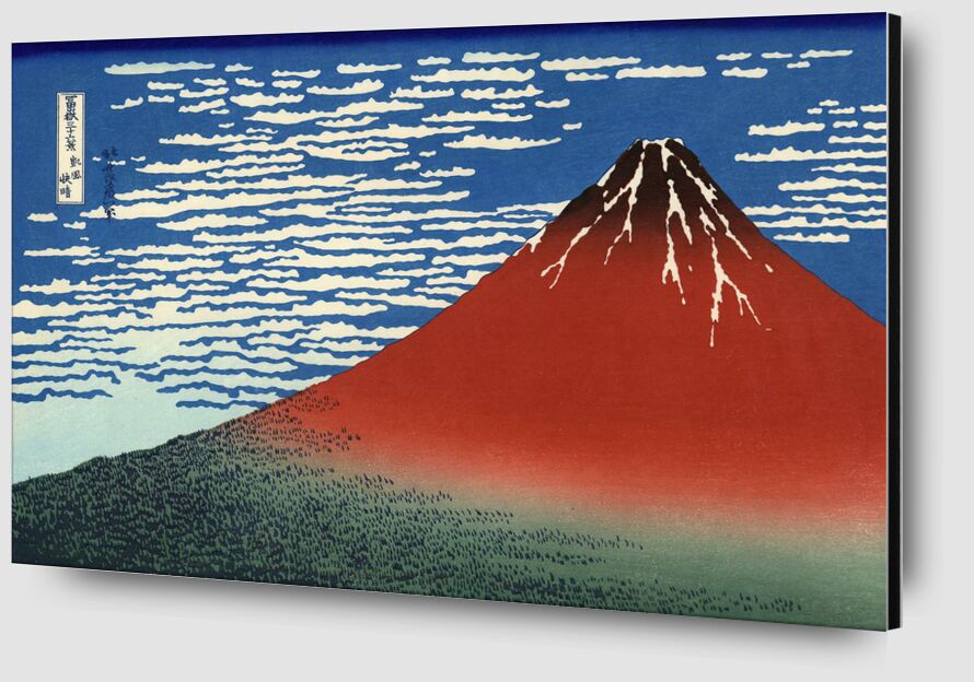 Fuji rojo desde Bellas artes Zoom Alu Dibond Image