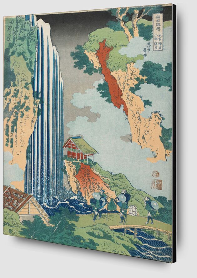 La Cascada en Ono en la Ruta del Kisokaidō desde Bellas artes Zoom Alu Dibond Image