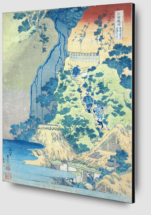 La Cascada Kiyotaki Kannon en Sakanoshita en el Tōkaidō desde Bellas artes Zoom Alu Dibond Image