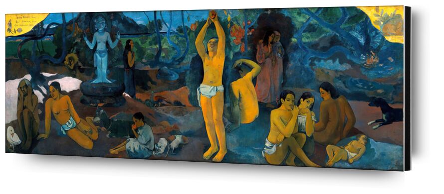 Woher kommen wir? Wer sind wir? Wohin gehen wir? von Bildende Kunst, Prodi Art, Glauben, Gott, geistigkeit, Frauen, Männer, Paul Gauguin, Gauguin