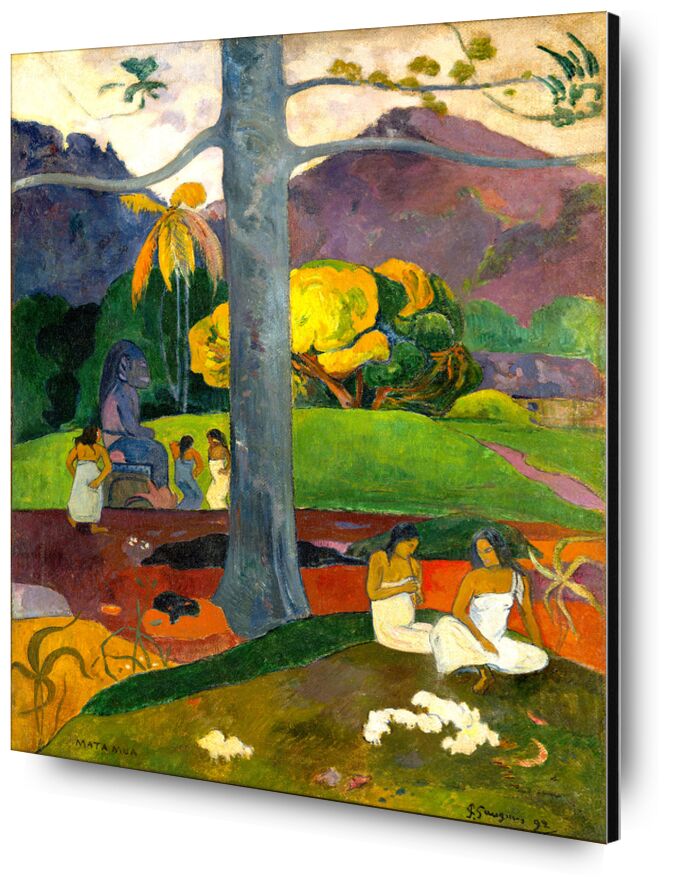 Mata Mua desde Bellas artes, Prodi Art, estatua, árbol, Verdures, mujeres, paisaje, naturaleza, Gauguin, Paul Gauguin