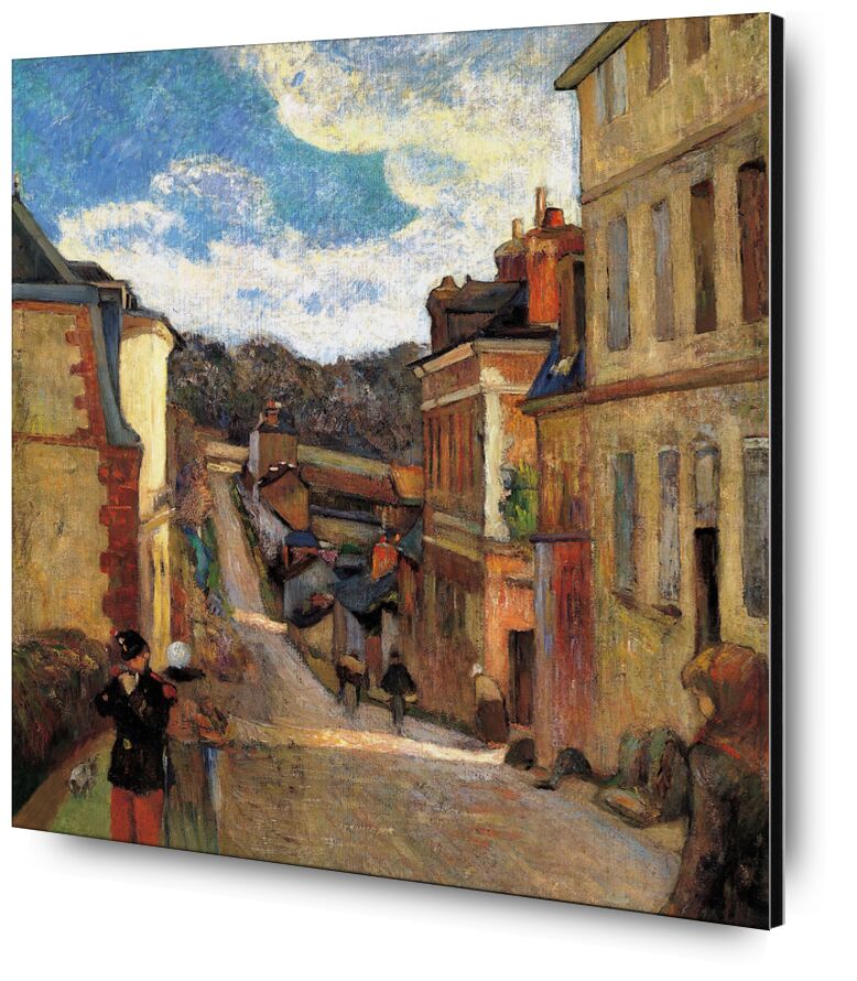 Rue Jouvenet in Rouen von Bildende Kunst, Prodi Art, Rue de Jouvenet, die Architektur, Straße, Gauguin, Paul Gauguin, Rouen