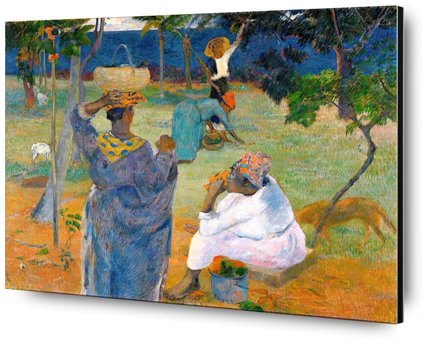 Obsternte oder Mangos von Bildende Kunst, Prodi Art, Paul Gauguin, Gauguin, Früchte, Frauen, Tiere, Früchte sammeln