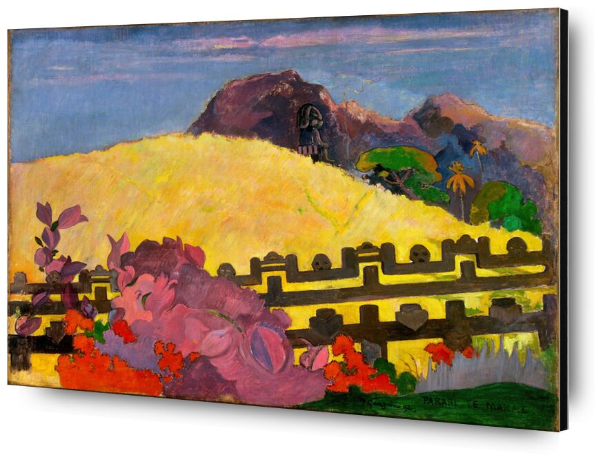 Der Heilige Berg von Bildende Kunst, Prodi Art, Statue, Blumen, Berge, Gauguin, Paul Gauguin