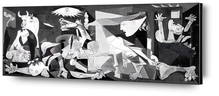 Guernica - PABLO PICASSO from Fine Art, Prodi Art, PABLO PICASSO, black-and-white, pencil drawing, drawing
