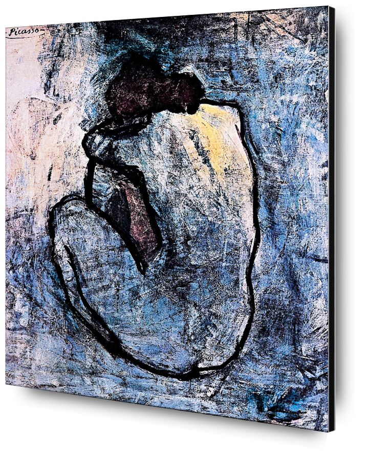 Blue nude - PABLO PICASSO desde Bellas artes, Prodi Art, PABLO PICASSO, retrato, mujer, pintura, azul, desnudo