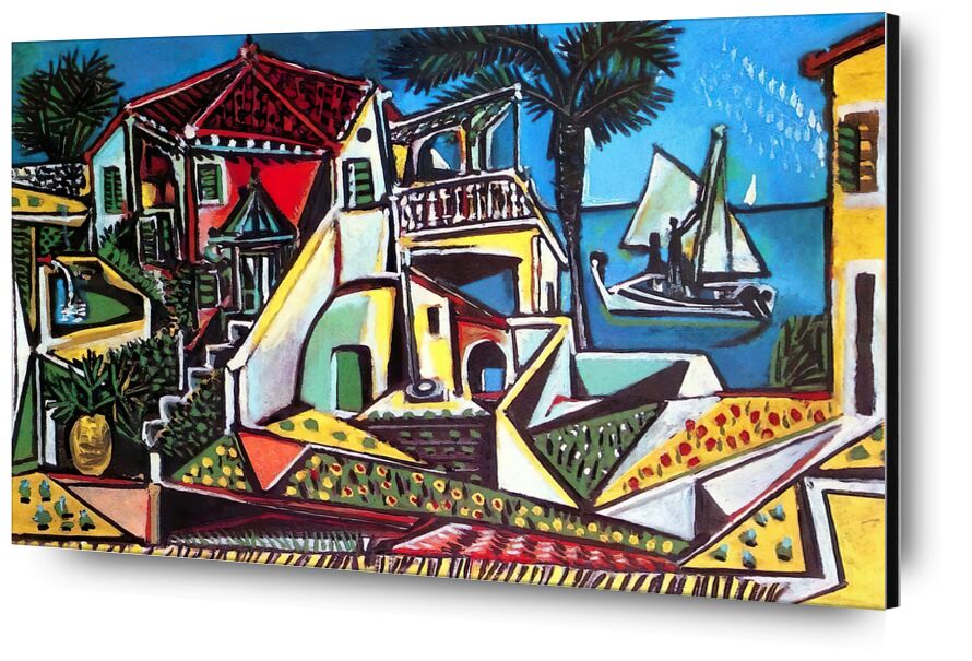 Mediterranean Landscape - PABLO PICASSO from Fine Art, Prodi Art, city, village, sea, beach, holiday, Sun, sea ​​side, shell, picasso, PABLO PICASSO