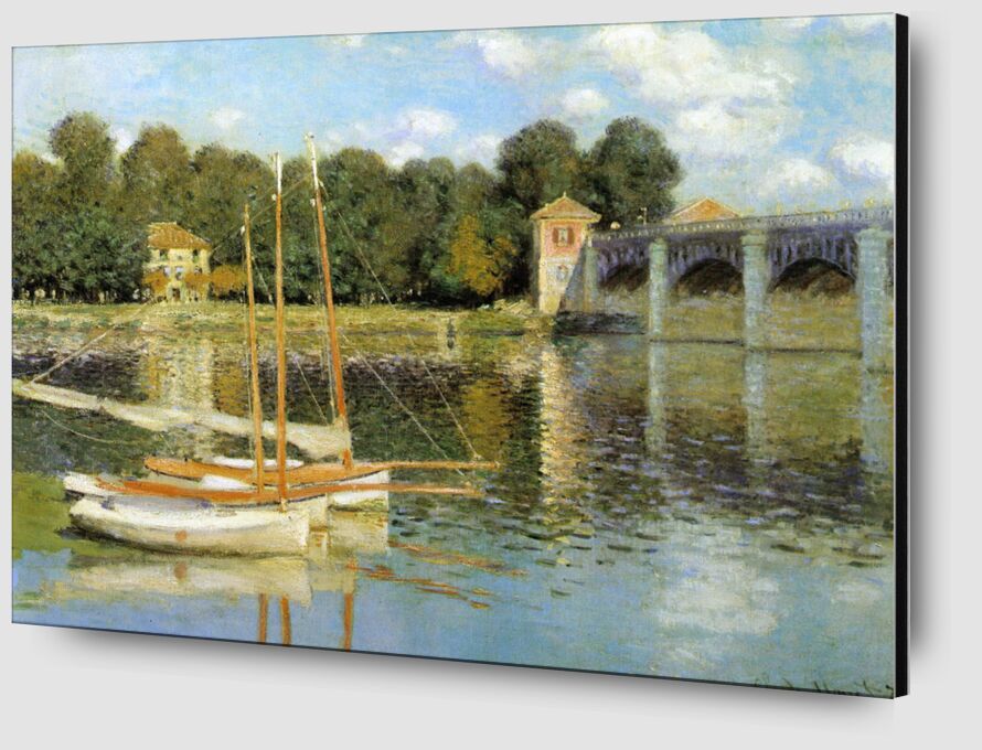 The Argenteuil Bridge - CLAUDE MONET 1874 from Fine Art Zoom Alu Dibond Image