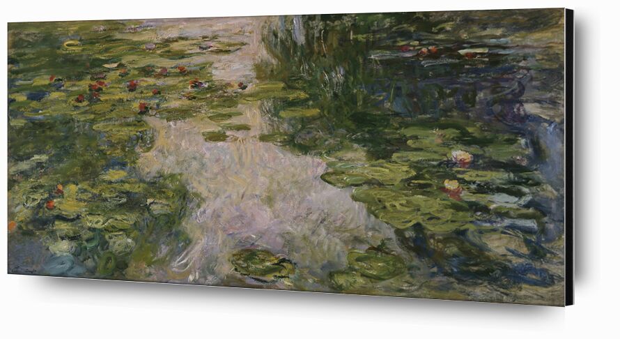 Water Lilies - 1917 desde Bellas artes, Prodi Art, bord de lac, CLAUDE MONET, verde, agua, fiesta, playa, lago, naturaleza, ninfómanas