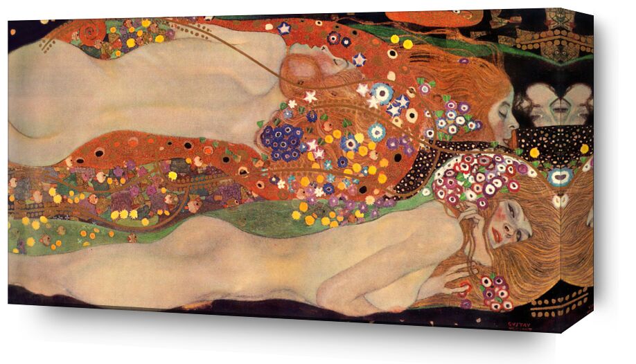 Water Serpents II - Gustav Klimt from Fine Art, Prodi Art, abstract, snake, woman, painting, KLIMT