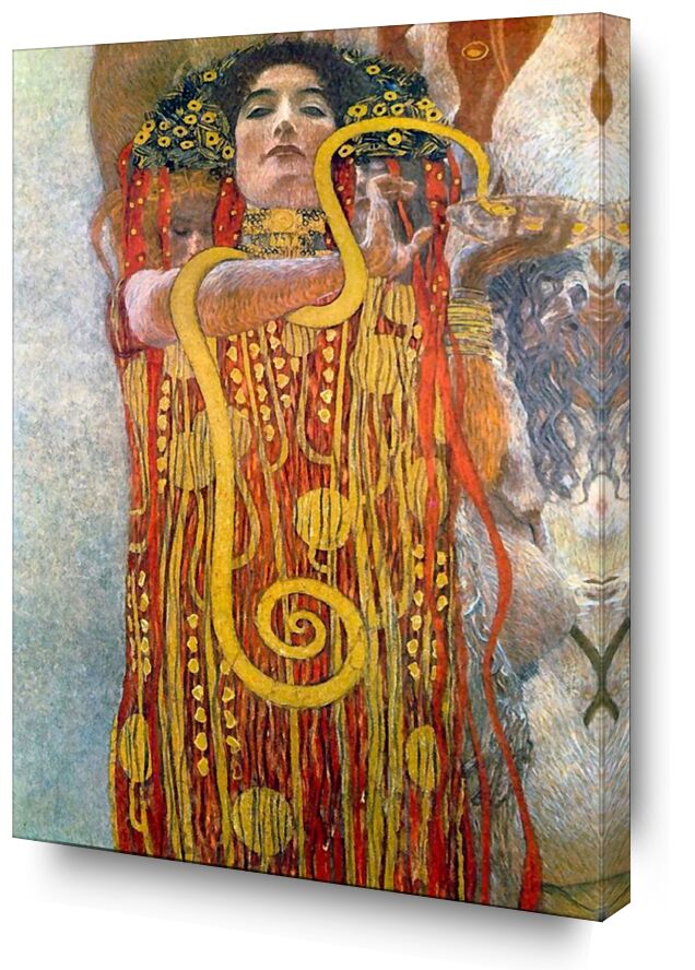 Hygeia - Gustav Klimt von Bildende Kunst, Prodi Art, KLIMT, Frau, savon, Hygiene, Toilette, Badezimmer