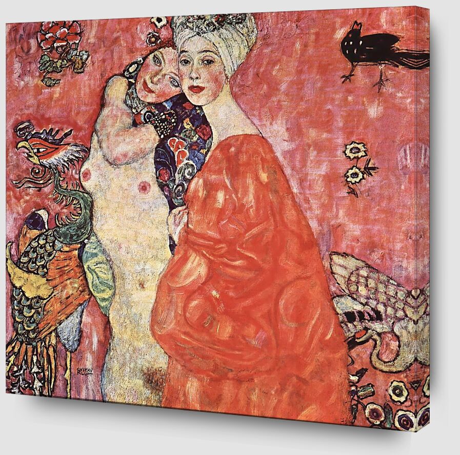 The Girlfriends - Gustav Klimt von Bildende Kunst Zoom Alu Dibond Image