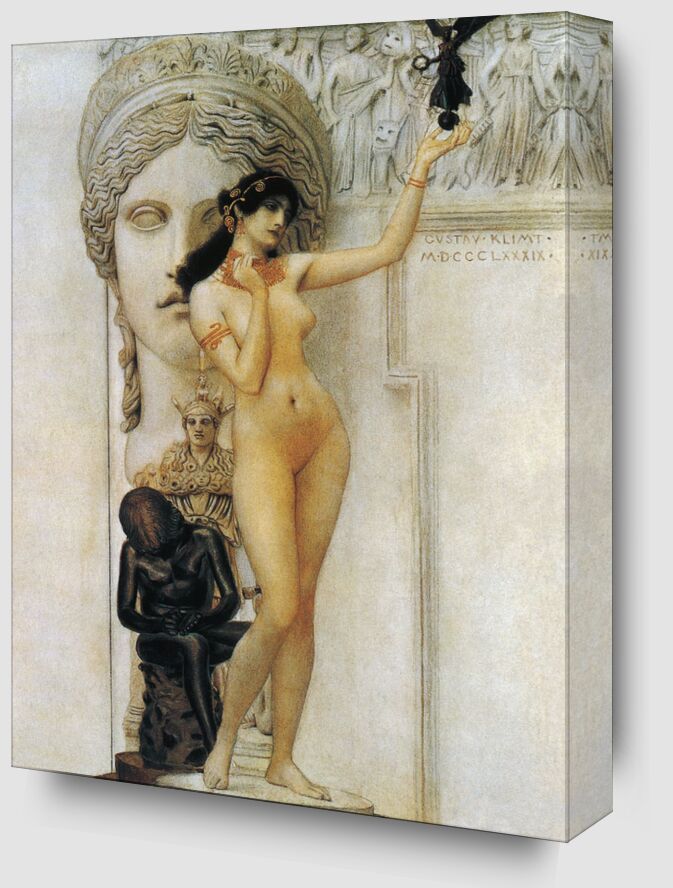 Allegory of Sculpture - Gustav Klimt from Fine Art Zoom Alu Dibond Image