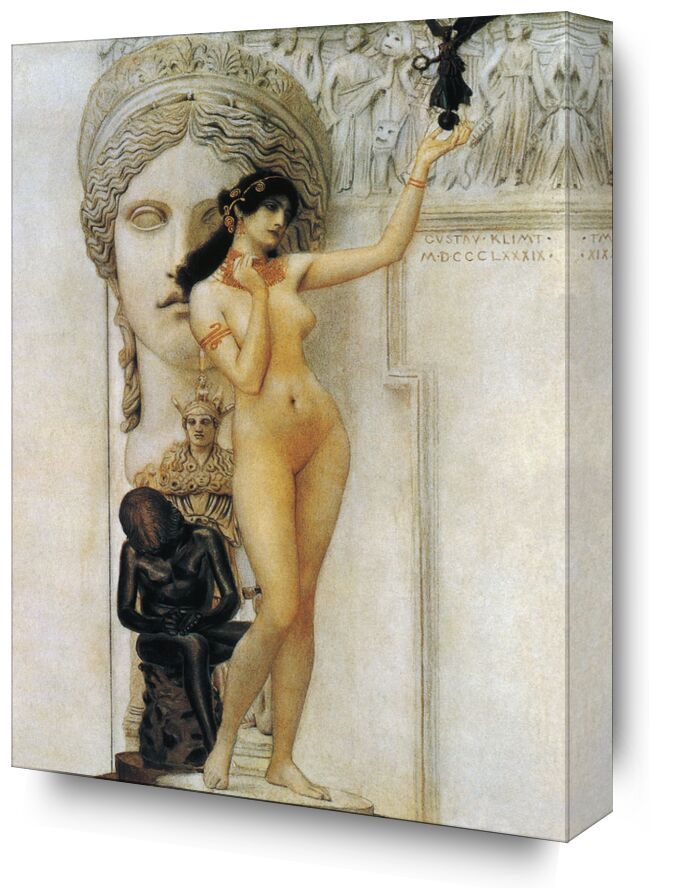 Allegory of Sculpture from Fine Art, Prodi Art, KLIMT, sculpture, woman, nude, statue, roman, allegory