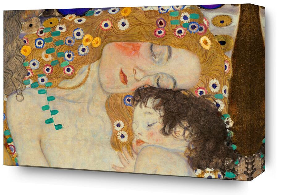 Mother and Child (detail from The Three Ages of Woman) - Gustav Klimt from Fine Art, Prodi Art, flowers, painting, child, mother, KLIMT
