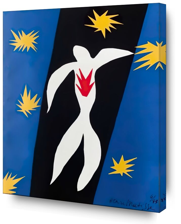 Fall of Icarus - Henri Matisse from AUX BEAUX-ARTS, Prodi Art, chutte, stars, drawing, Matisse