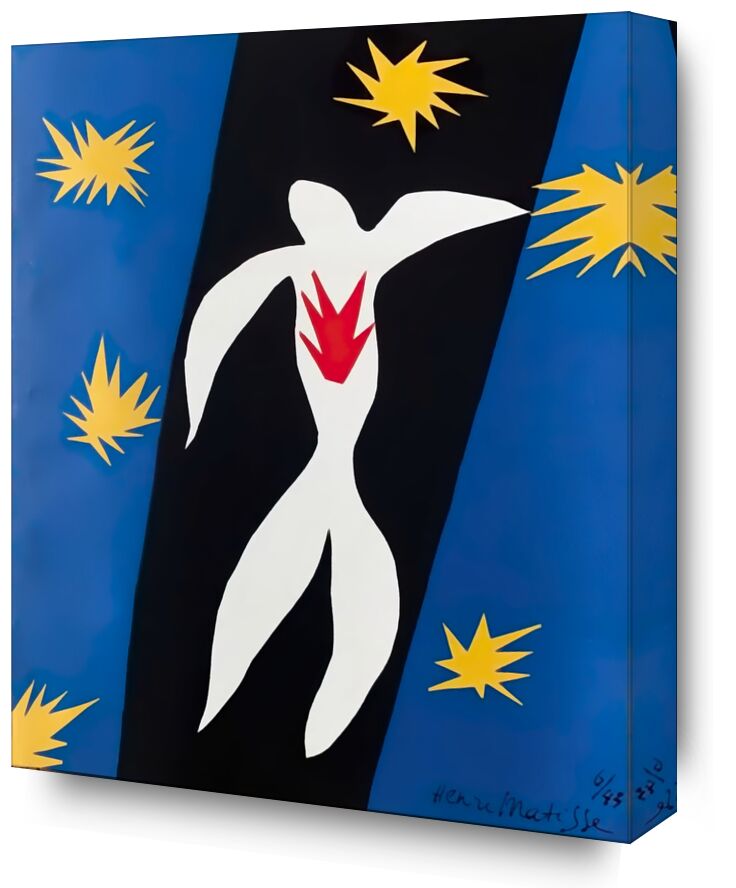 Fall of Icarus from Fine Art, Prodi Art, chutte, stars, drawing, Matisse