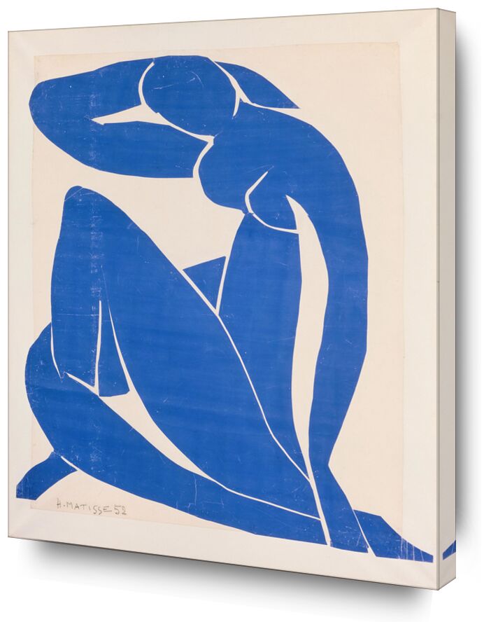 Blue Nude II von Bildende Kunst, Prodi Art, nackt, Zeichnung, Malerei, Matisse, Skulptur, blau