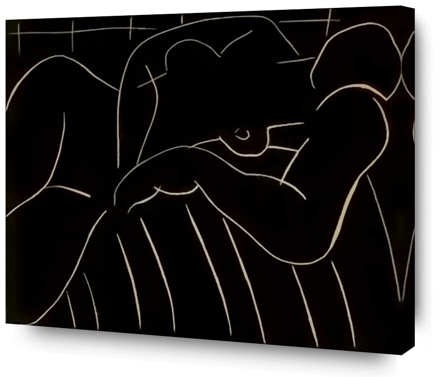 La Sieste, 1938 - Henri Matisse de Beaux-arts, Prodi Art, figuratif, sieste, crayon, dessin, Matisse