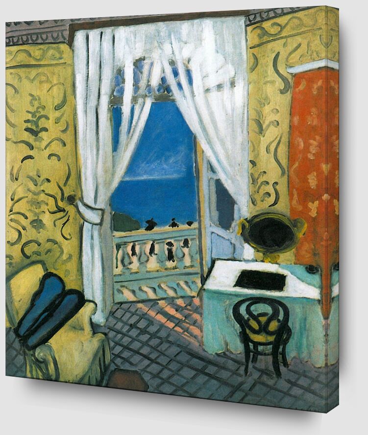 Still Life with Violin Case - Henri Matisse von Bildende Kunst Zoom Alu Dibond Image