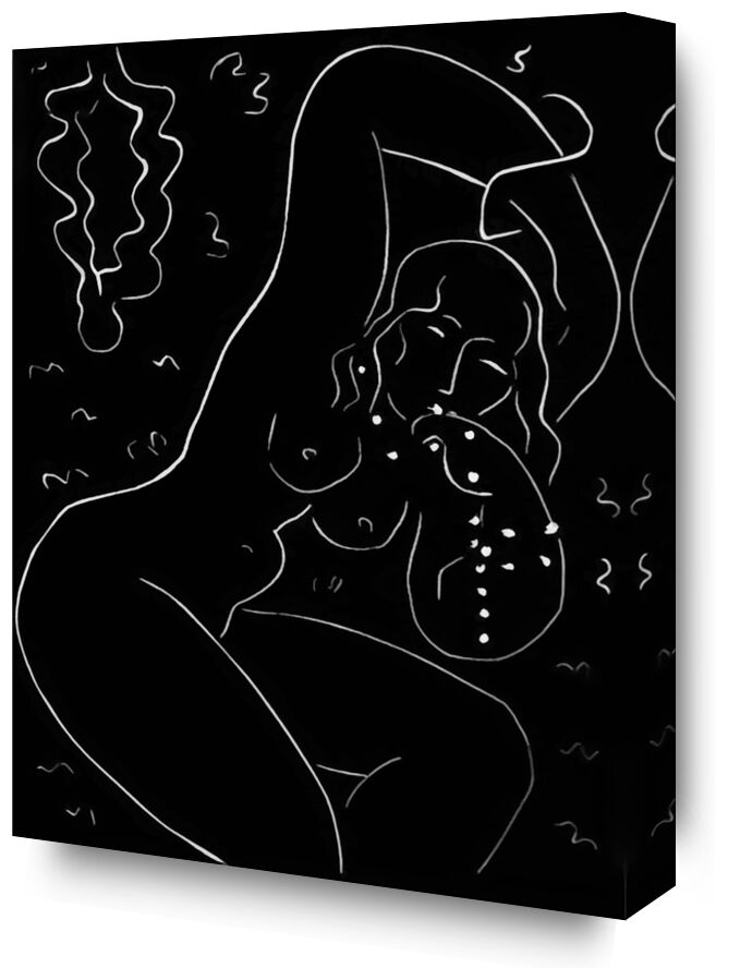 Nude with Bracelet - Henri Matisse from Fine Art, Prodi Art, Matisse, black-and-white, drawing, pencil, nude, woman, jewelry, bracelet