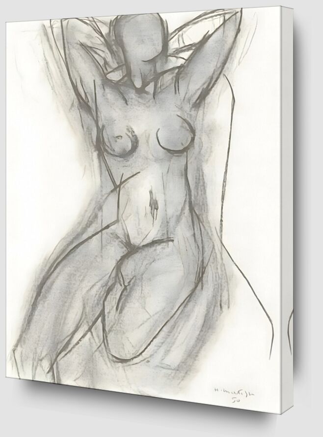 Nude in An Armchair, 1950 - Henri Matisse von Bildende Kunst Zoom Alu Dibond Image