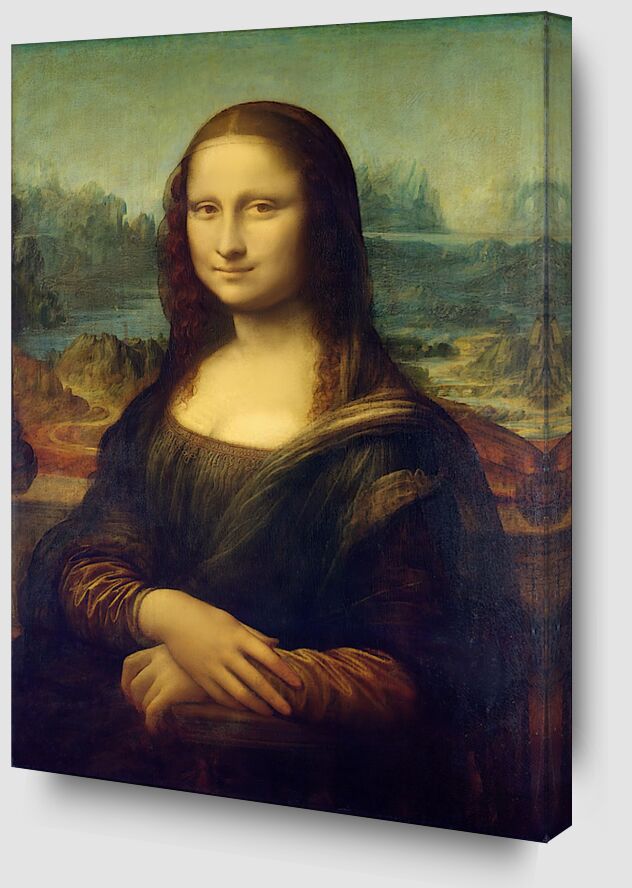 La Joconde -  Léonard de Vinci de Beaux-arts Zoom Alu Dibond Image