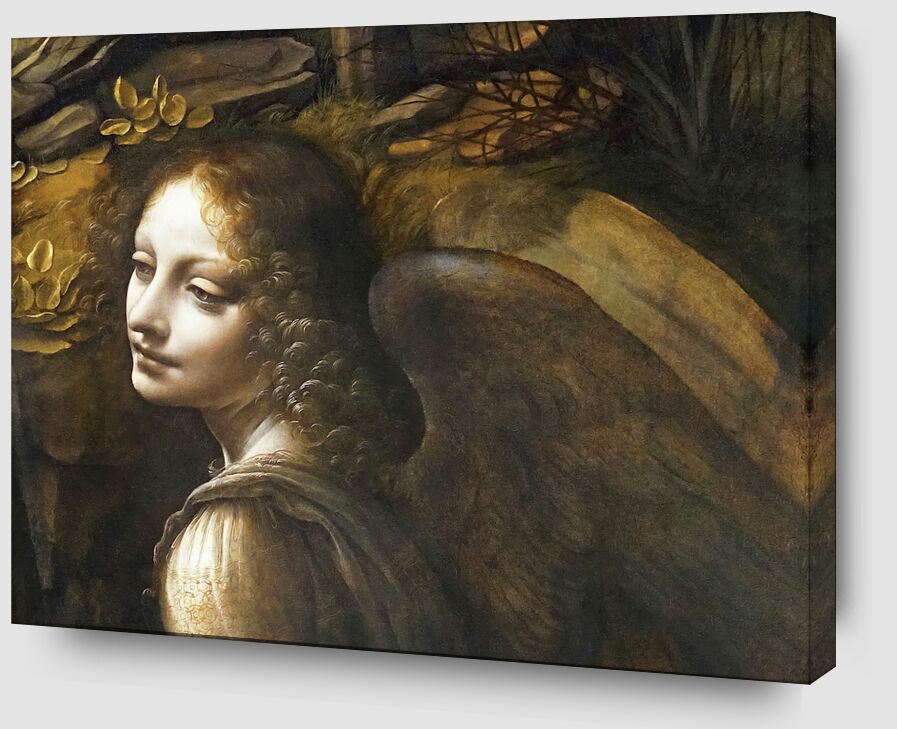 Details of The Angel, The Virgin of the Rocks desde Bellas artes Zoom Alu Dibond Image