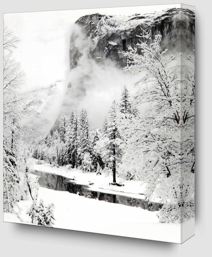 El Capitan, Winter Yosemite National Park, California serie - Ansel Adams from Fine Art Zoom Alu Dibond Image